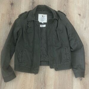 Abercrombie & Fitch Dark Green Quilted Jacket